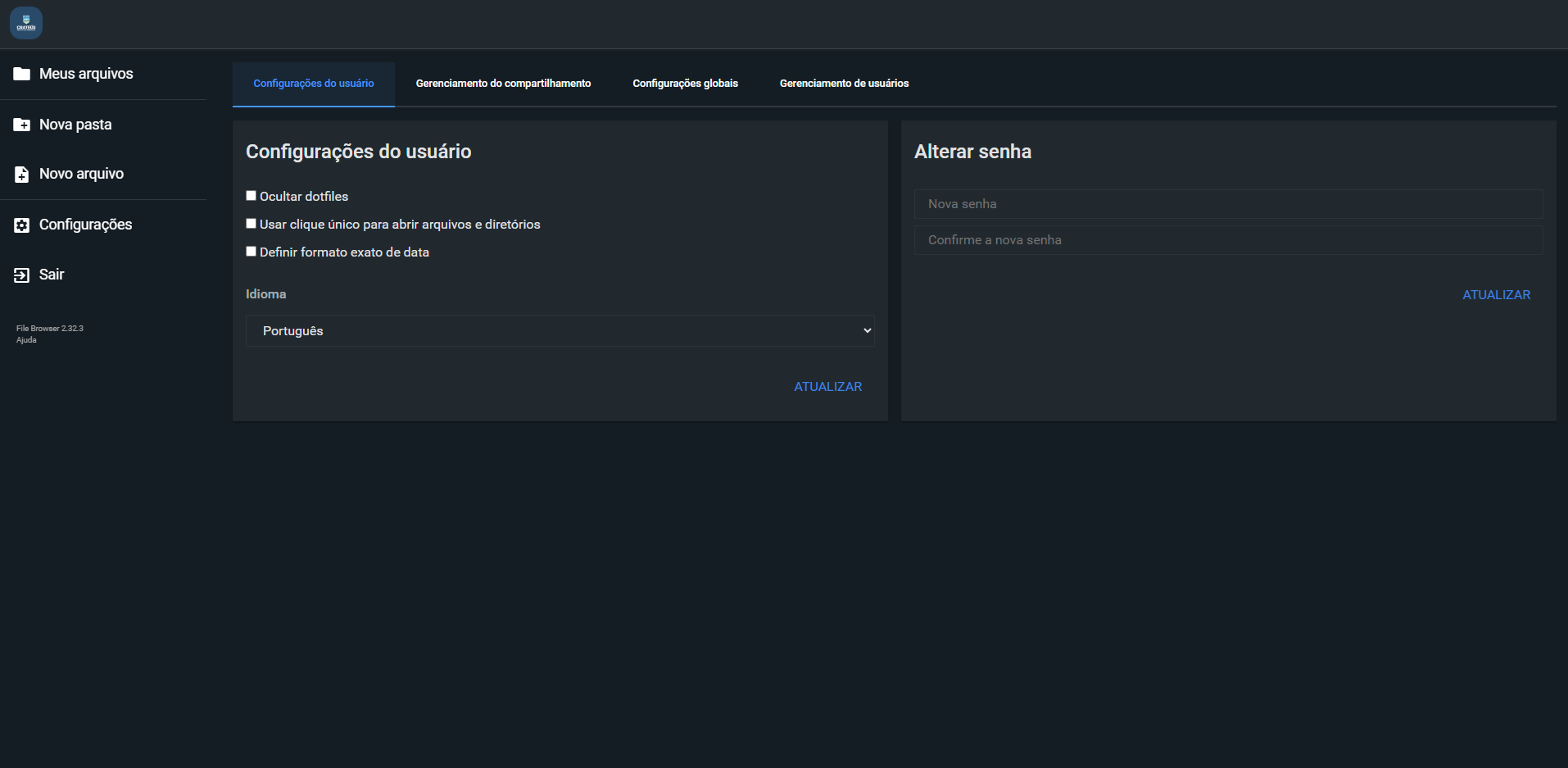 Sistema de Arquivos - Screenshot 3